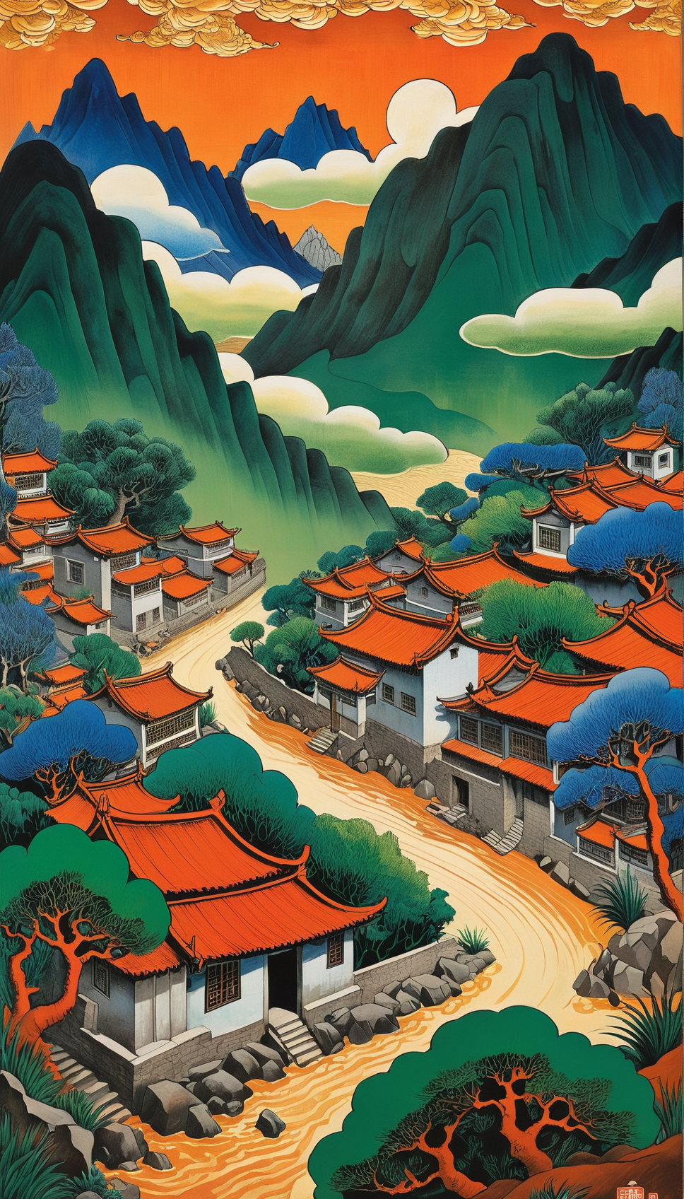 01616-3674421552-Chinese landscape painting,inspired by Wang Ximeng's landscape painting works Thousand Miles of Rivers and Mountains,_the inscri.png